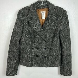 Pablo By Gerard Darel Wool Blend Double Breasted Jacket Size L
